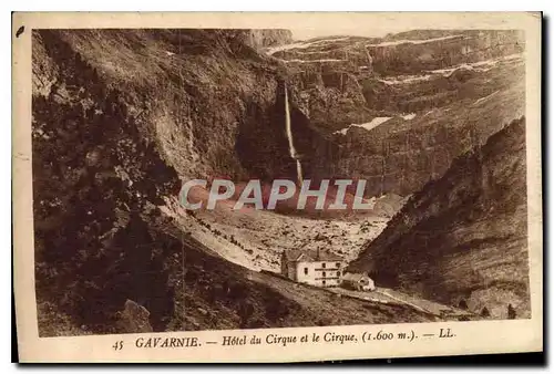 Cartes postales Gavarnie Hotel du Cirque et le Cirque