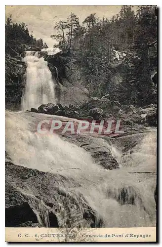 Ansichtskarte AK Cauterets Cascade du Pont d'Espagne