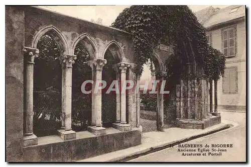 Cartes postales Bagneres de Bigorre Ancienne Eglise St Jean Arcatures et Portail