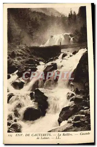 Cartes postales Env de Cauterets La Raillere Cascade de Lutour