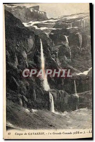 Ansichtskarte AK Cirque de Gavarnie La Grande Cascade