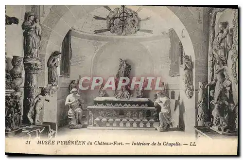 Ansichtskarte AK Musee Pyreneen du Chateau Fort Interieur de la Chapelle