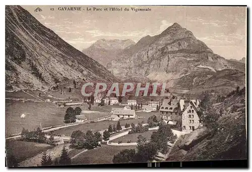 Ansichtskarte AK Gavarnie Le Parc et l'Hotel du Vignemale