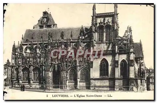 Ansichtskarte AK Louviers L'Eglise Notre Dame