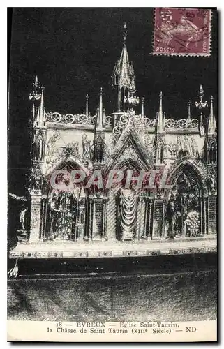 Cartes postales Evreux Eglise Saint Taurin la Chasse de Saint Taurin