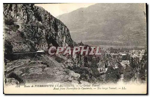 Cartes postales Route de Pierrefitte a Cauterets Le Grand Tunnel