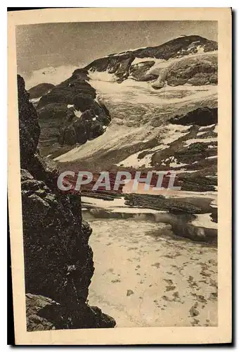 Cartes postales Gavarnie Le Mont Perdu et le Lac glace vus de la Breche de Tuquerouge