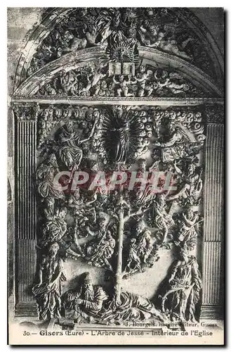 Cartes postales Gisors Eure L'Arbre de Jesse Interieur de l'Eglise