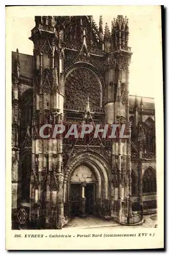 Cartes postales Evreux Cathedrale Portail Nord