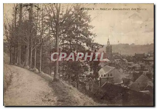 Ansichtskarte AK Bernay Sentier descendant des Monts