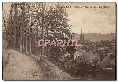 Cartes postales Bernay Sentier descendant des Monts