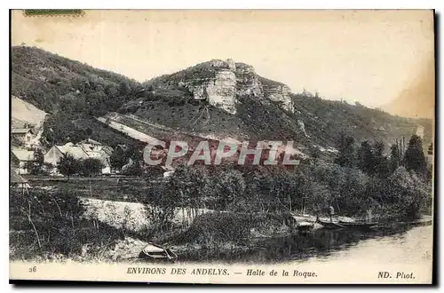 Cartes postales Environs des Andelys Halte de la Roque