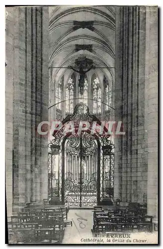 Ansichtskarte AK Evreux Cathedrale la Grille du Choeur