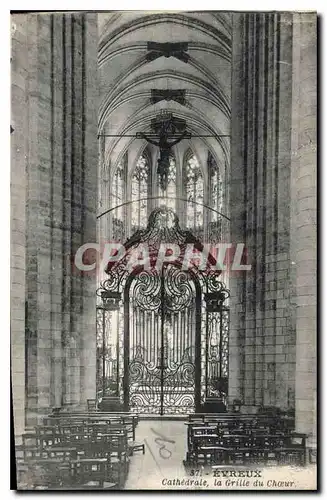 Cartes postales Evreux Cathedrale la Grille du Choeur