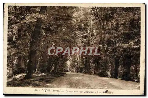 Cartes postales Gisors Eure Promenade du Chateau Les Remparts