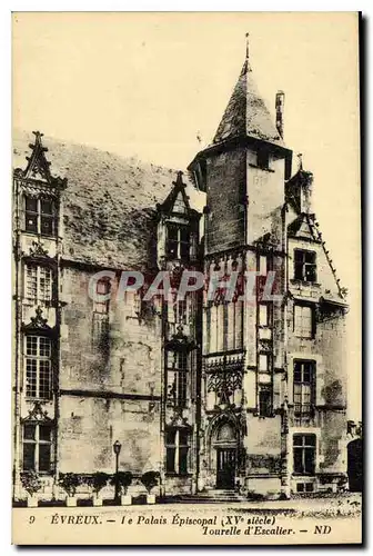 Ansichtskarte AK Evreux Le Palais Episcopal Tourelle d'Escalier