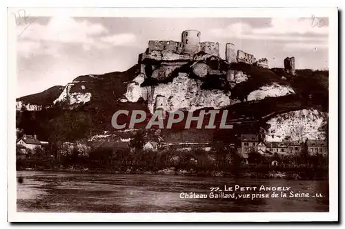 Ansichtskarte AK Le Petit Andely Chateau Gaillard vue prise de la Seine