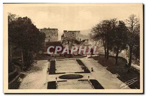 Ansichtskarte AK Gisors Pittoresque Vieux Chateau Tour du Gouverneur et Tour du Prisonnier