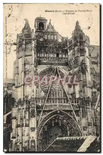 Cartes postales Gisors Eure Rosace du Portail Nord Cathedrale