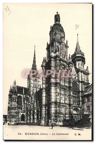 Cartes postales Evreux Eure La Cathedrale