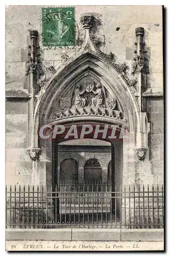 Cartes postales Evreux La Tour d'Horloge La Porte