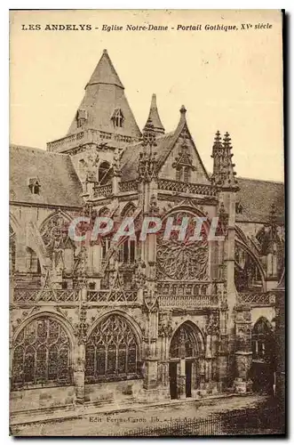 Cartes postales Les Andelys Portail Gothique XV siecle