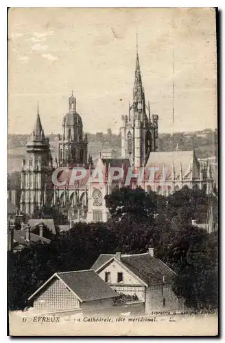 Ansichtskarte AK Evreux La Cathedrale cote meridional