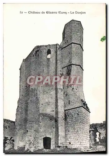 Cartes postales Chateau de Gisors Eure Le Donjon