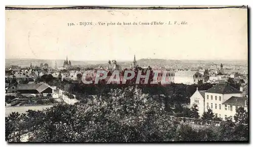 Ansichtskarte AK Dijon Vue prise du haut du Creux d'Enfer