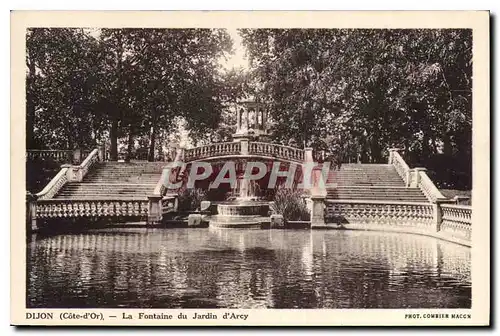 Cartes postales Dijon Cote d'Or La Fontaine du Jardin d'Arcy