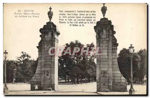 Ansichtskarte AK Dijon Porte Saint Pierre et Ailees du Parc