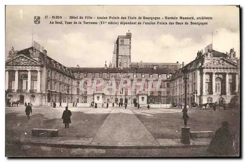 Cartes postales Dijon Hotel de Ville Ancien Palais des Etats de Bourgogne