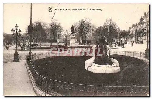 Ansichtskarte AK Dijon Panorama de la Place Darcy