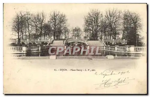 Cartes postales Dijon Place Darcy