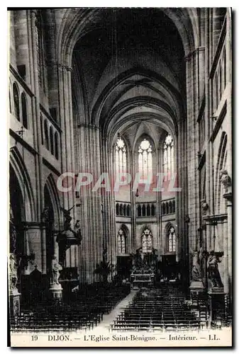 Cartes postales Dijon L'Eglise Saint Benigne Interieur
