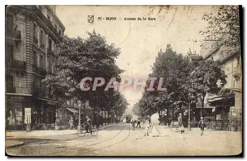 Ansichtskarte AK Dijon Avenue de la Gare