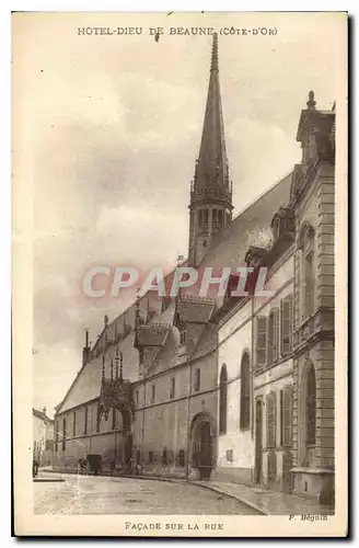 Cartes postales Hotel Dieu de Beaune Cote d'Or Facade sur la Rue