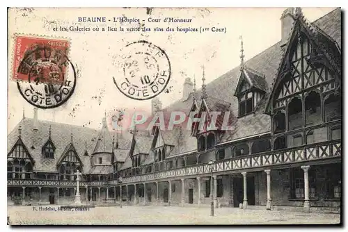 Cartes postales Beaune L'Hospice Cour d'Honneur