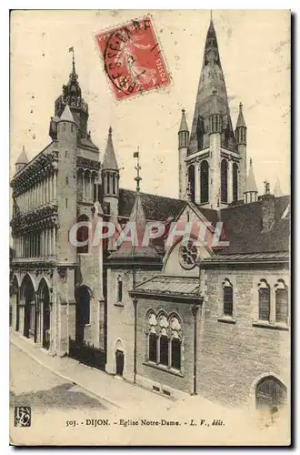 Cartes postales Dijon Eglise Notre Dame