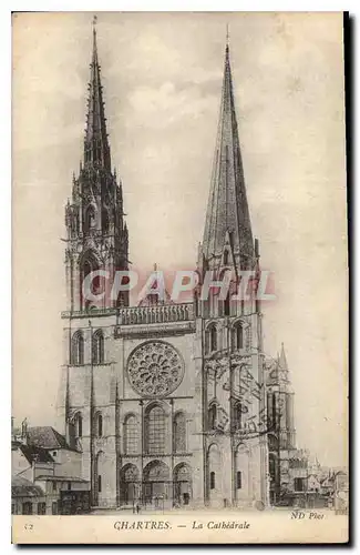 Cartes postales Chartres La Cathedrale