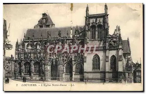 Ansichtskarte AK Louviers L'Eglise Notre Dame