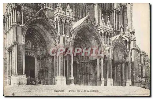 Cartes postales Chartres Portail sur de la Cathedrale