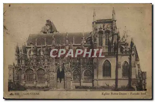 Ansichtskarte AK Louviers Eglise Notre Dame Facade Sud