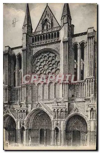 Ansichtskarte AK Chartres La Cathedrale Portail sud