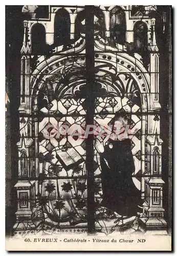 Cartes postales Evreux Cathedrale Vitraux du Choeur
