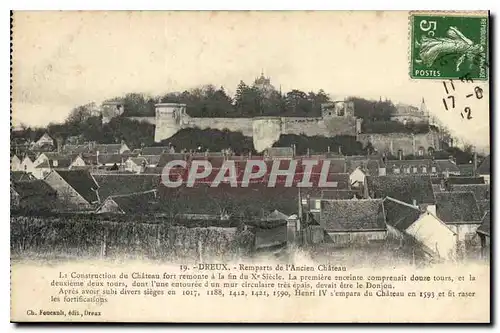 Cartes postales Dreux Remparts de l'Ancien Chateau