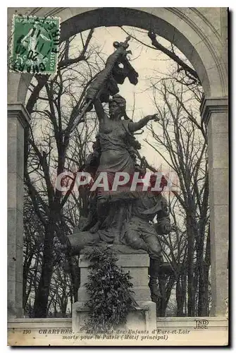 Ansichtskarte AK Chartres Monument des Enfants d'Eure et Loir