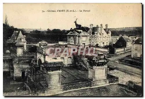 Cartes postales Chateau d'Anet E et L Le Portail