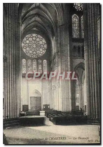 Ansichtskarte AK Cathedrale de Chartres Le Transept