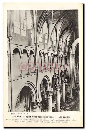 Cartes postales Dijon Eglise Notre Dame Les Galeries